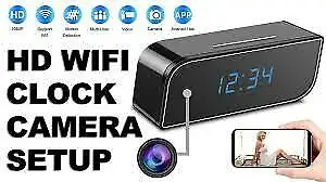 ⭐️Camera Alarm Clock 1080 HD LIVE + RECORD Security Reveil Matin, View more