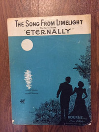 Eternally The Song From Limelight Terry Theme sheet music piano