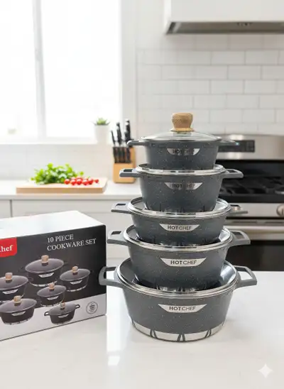 Versatile Cookware Set with Induction-Compatible Bases ✅ Brand New – Sealed in Box Pickup Location:...