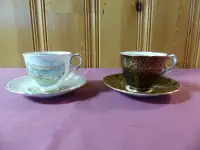 2 Vintage Royal Stafford Cup and Saucer Sets $20 each