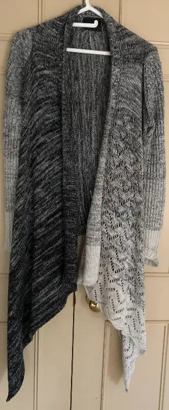 LINE:   100% COTTON OPEN FRONT KNIT CARDIGAN, View more