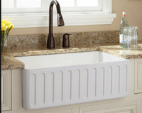 unbeliveble price for genuine fireclay apron sink