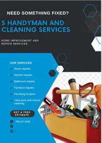 Offering services in Home Repairs and Renovations!