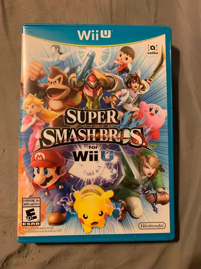 Super Smash Bros. for Nintendo Wii U. Complete with case and manual