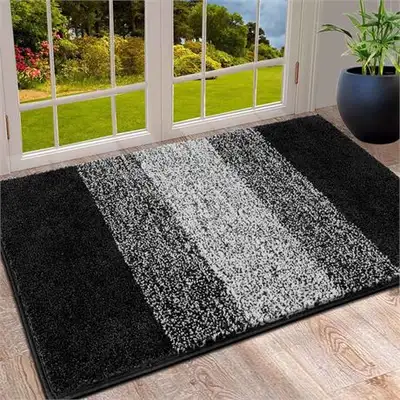 Vaukki Non-Slip Absorbent Indoor Doormat, 90cmx150cm Black, View more
