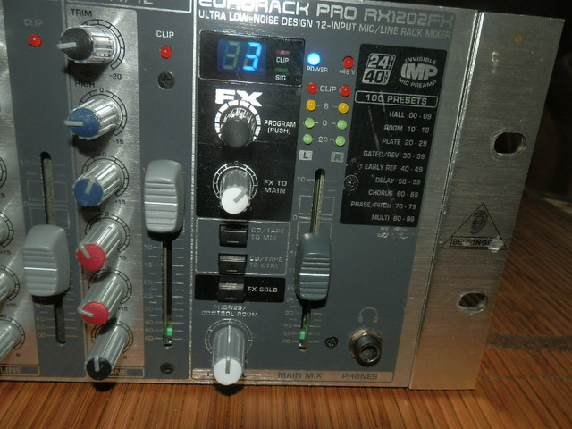 Behringer Eurorack Pro RX1202FX Rackmount Mixer with Effects in Other in City of Halifax - Image 2