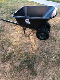$180 for heavy duty wheelbarrow with 2 wheels