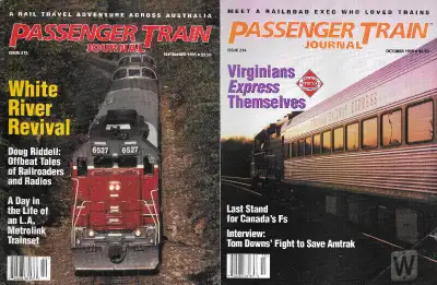2 PASSENGER TRAIN JOURNAL Sep & Oct 1995 (#213 & 214) Australia, View more