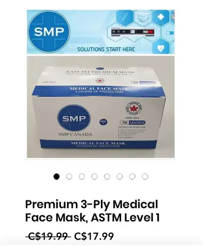 NEW 4 boxes Medical Mask - $15 each – Cash & Pick up – Finch, View more