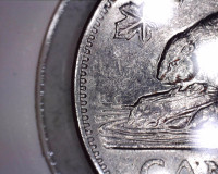 monnaie de collection 5 cents 1964 ligne supplémentaire