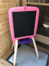 Kids double sided easel and dry erase board magnetic easel $65