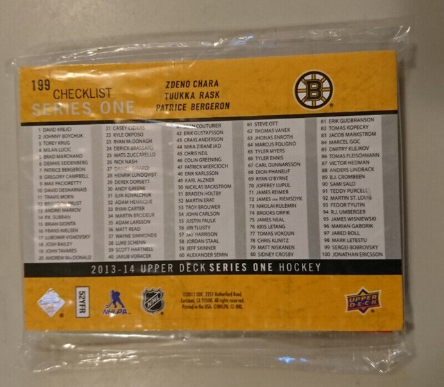 NHL 2013-14 Upper Deck Series One Hockey Card Complete set in Arts & Collectibles in Oshawa / Durham Region - Image 2