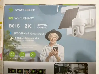 SECURITY  CAMERA  WITH  SOLAR  PANEL, View more