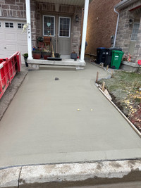 Concrete driveway 