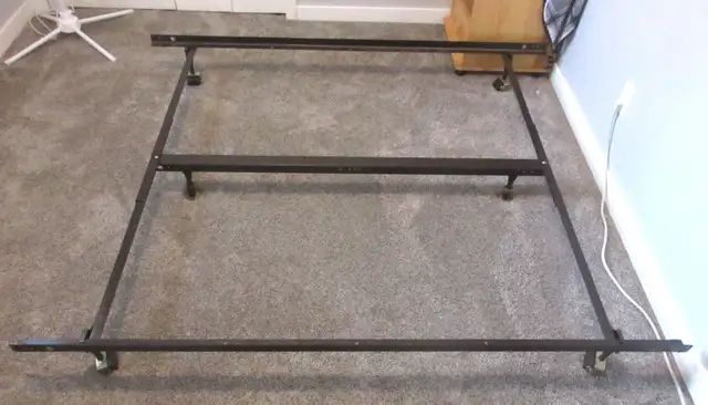 Metal Queen/King Black Bed Frame. in Beds & Mattresses in Kelowna - Image 2