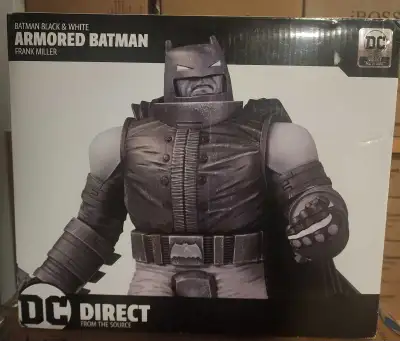 DC Batman Black & White Armored Batman Frank Miller Statue, View more