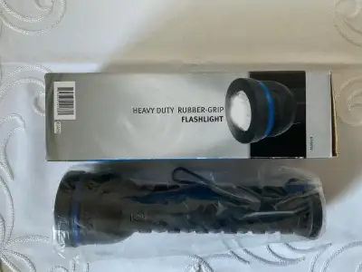 Heavy Duty Rubber-Grip Flashlight, View more