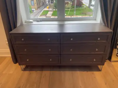 6-Drawer Dresser with Metal Legs, View more