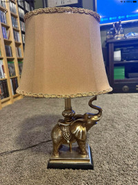 Unique Bronze  ELEPHANT table Lamp