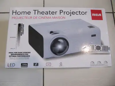 RCA Home Theater Projector Model RPJ136 Brand New In Box Tested, View more