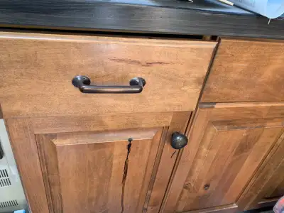 I have a bathroom cabinet 21” x 60” Needs to be sanded and repainted. Does not have a countertop Nee...