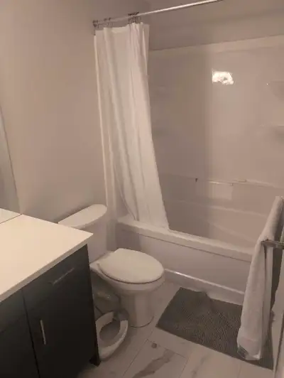 one room, full Bath.