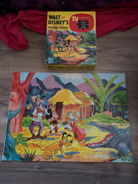 Jaymar Walt Disney 1962 A Jungle Snap Interlocking Puzzle