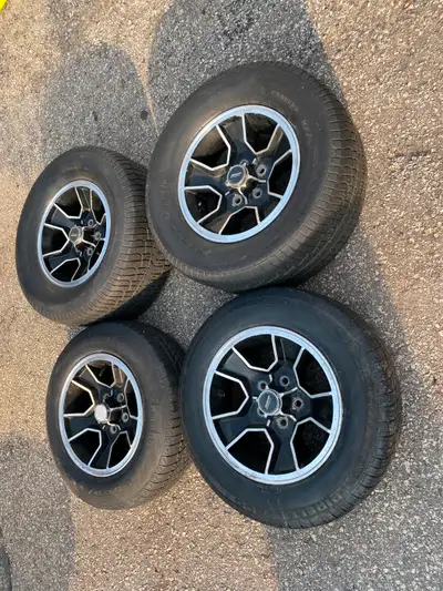 1980 - 1981 Camaro Z28 N90 Aluminum Mag Wheels 15 X 7 with Center Caps. These are original GM wheels...