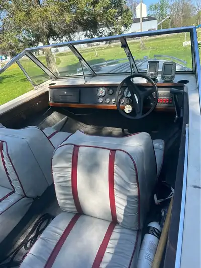all new bellows kimble bearing shift cable tune up new oil back wood swim platform new easy on fuel...