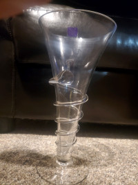 12" tall Vase by BX Glass