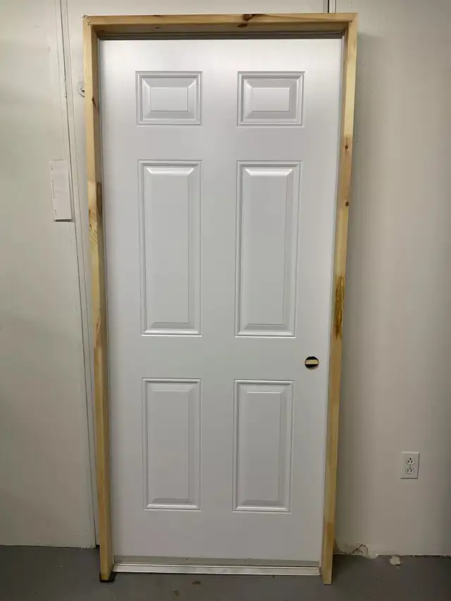 1291PA Porte d’acier 34″D Noire Porte cabanon seuil plat in Windows, Doors & Trim in City of Montréal - Image 3