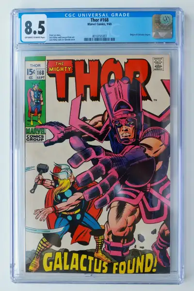 Thor 168 (Origin of Galactus) in CGC 8.5 and Thor 169 in CGC 9.2, View more
