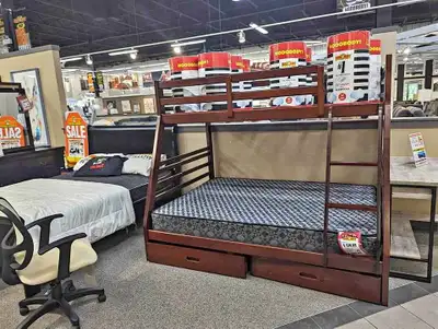 Modern Single Over Double Bunk Bed with Storage Drawers, View more