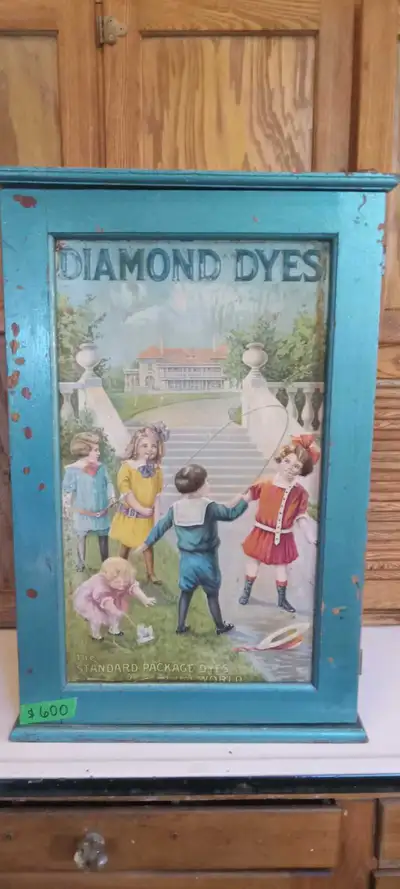 Diamond Dyes cupboard, View more
