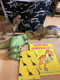Dinosaur  Toy collection with dinosaur toy basket