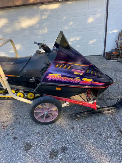 Six. Skidoo Formula Z snowmobiles. 4 are 1996 model year and 2 are 1995 model year. All are skidoo F...