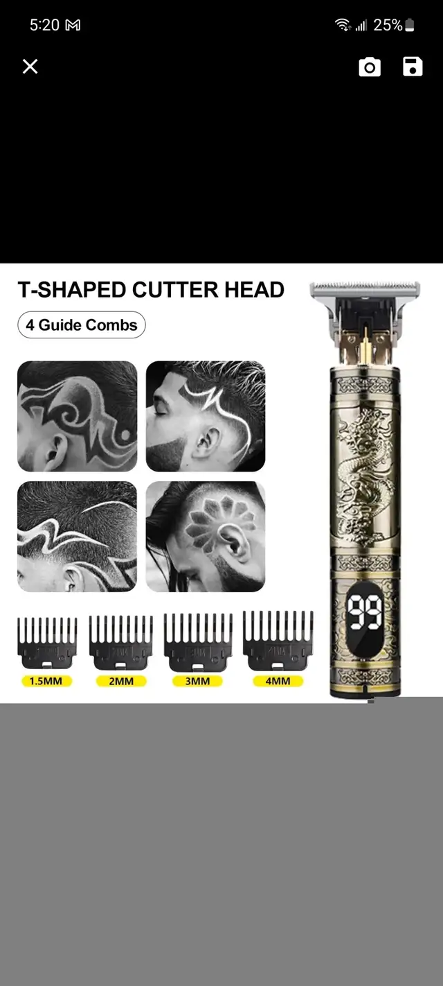 Electric  Hair Clippers Rechargeable  in Health & Special Needs in Winnipeg - Image 4