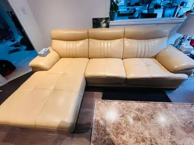 Sectional Genuine Leather Sofa, View more