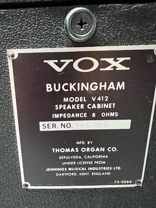1968 VOX BUCKINGHAM SUPER REVERB V1121 with TROLLEY in Amps & Pedals in City of Toronto - Image 10