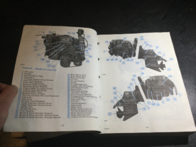 1991 OMC Cobra Stern Drives RGD Manual 3.0L 4.3L 5.0L 5.7L 5.8L in Non-fiction in Parksville / Qualicum Beach - Image 3
