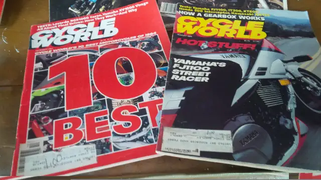4 Cycle World Magazines, Mar, Apr, Aug, Oct, 1984  4/$20.00 in Arts & Collectibles in Stratford - Image 4