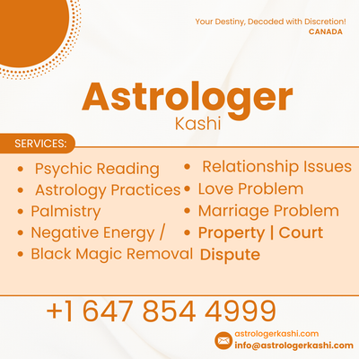 Astrologer  in Toronto GTA  647 854 4999, View more