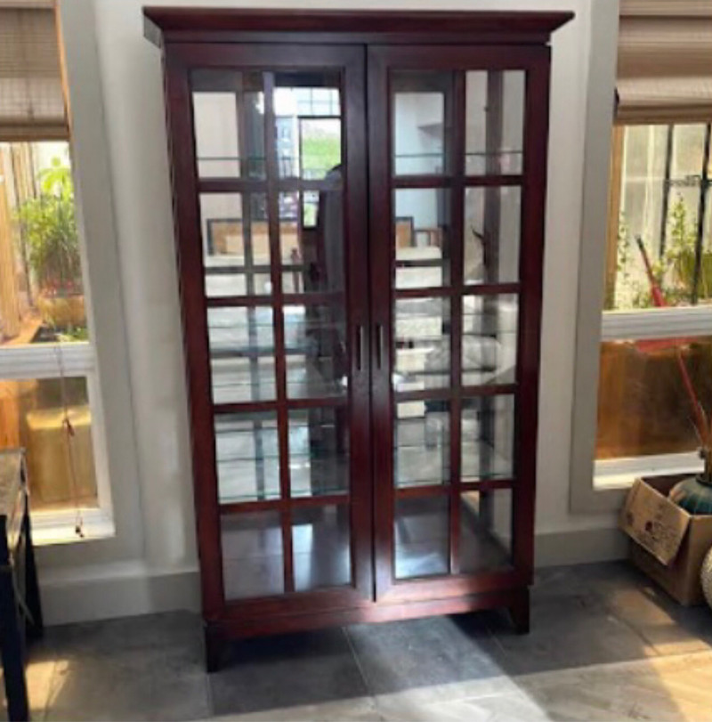 Glass display case with sliding doors Hutches & Display