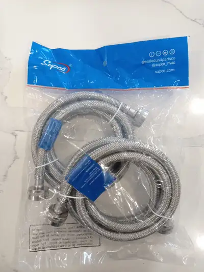 New Supco Stainless Steel Washer Inlet Hoses 2pc (6ft each), View more