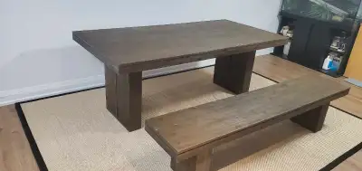 Structube table w bench, View more