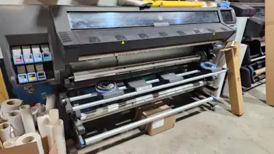 HP Latex 365 Printer 64-inch wide-format, roll-to-roll printer, View more