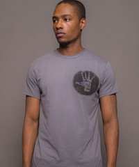 Filthyhaanz Grey Mens Crew Neck Logo Tshirt (Medium)