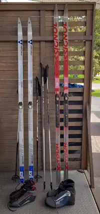 2 complete sets of Cross Country Skis