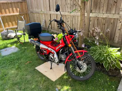 Item: 2024 Honda Trail 125/ Honda Cub/ CT 125/Hunter Cub Colour: Red Upgrades: - Lithium battery (No...