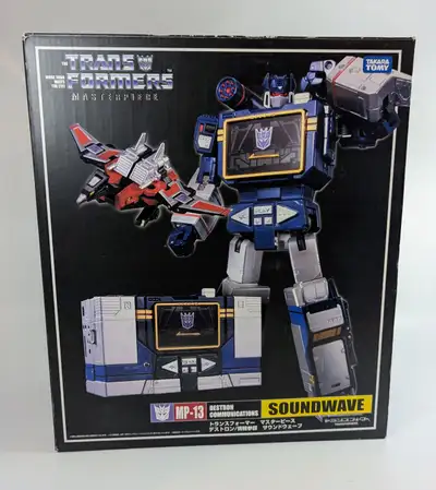 TRANSFORMERS TAKARA Masterpiece MP13 SOUNDWAVE + Lazerbeak ++, View more